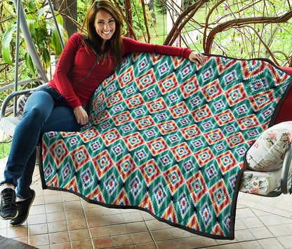 Tribal Navajo Pattern Print Quilt