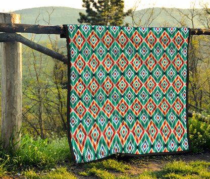 Tribal Navajo Pattern Print Quilt