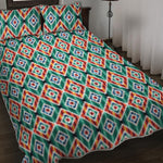 Tribal Navajo Pattern Print Quilt Bed Set