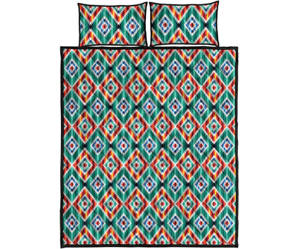 Tribal Navajo Pattern Print Quilt Bed Set