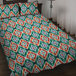 Tribal Navajo Pattern Print Quilt Bed Set