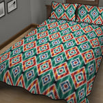 Tribal Navajo Pattern Print Quilt Bed Set