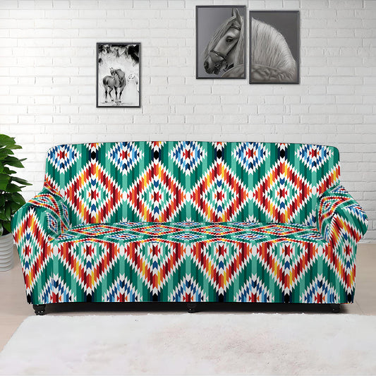 Tribal Navajo Pattern Print Sofa Cover