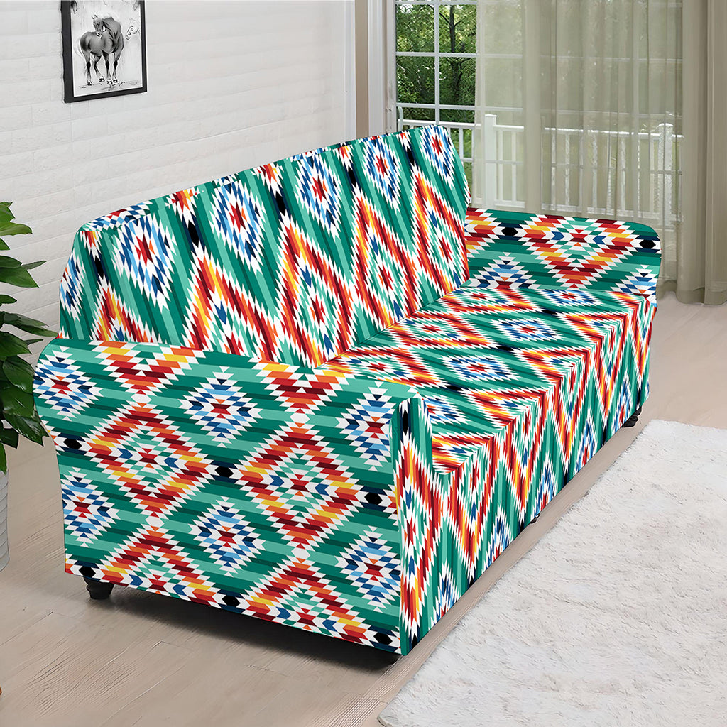 Tribal Navajo Pattern Print Sofa Cover