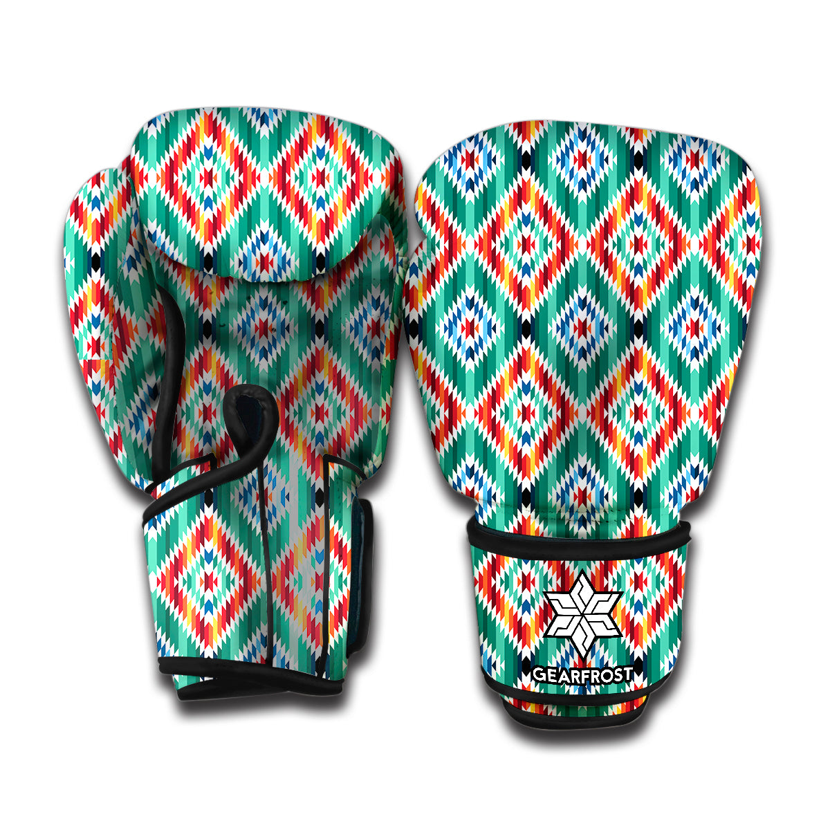 Tribal Pendleton Navajo Pattern Print Boxing Gloves