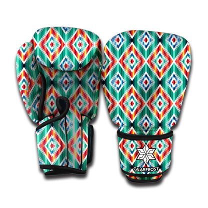 Tribal Pendleton Navajo Pattern Print Boxing Gloves