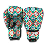 Tribal Pendleton Navajo Pattern Print Boxing Gloves