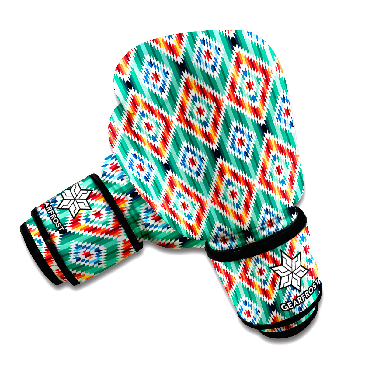Tribal Pendleton Navajo Pattern Print Boxing Gloves