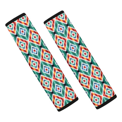Tribal Pendleton Navajo Pattern Print Car Seat Belt Covers