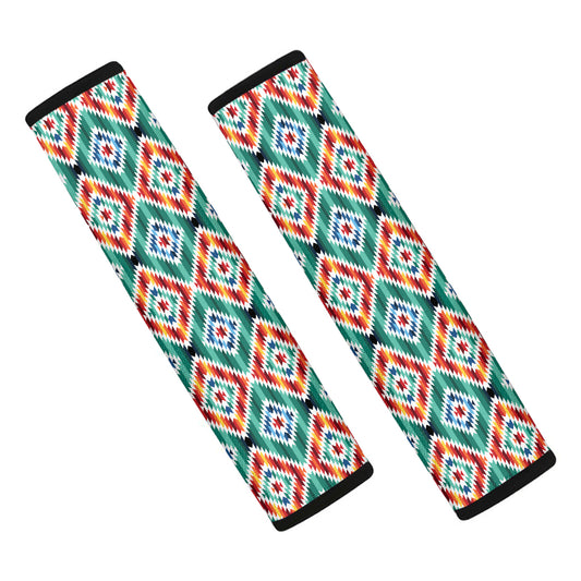 Tribal Pendleton Navajo Pattern Print Car Seat Belt Covers