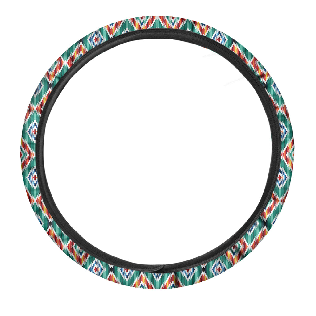 Tribal Pendleton Navajo Pattern Print Car Steering Wheel Cover