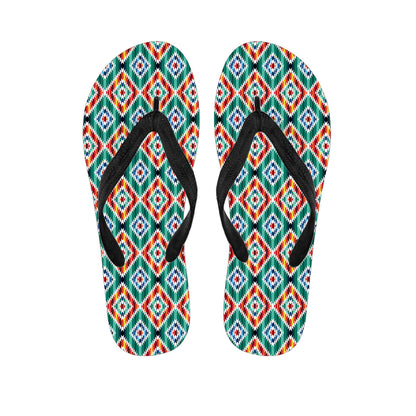 Tribal Pendleton Navajo Pattern Print Flip Flops