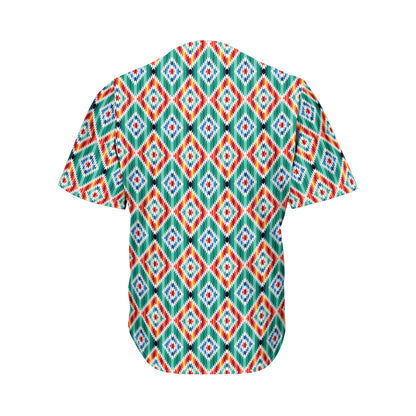 Tribal Pendleton Navajo Pattern Print Men's Baseball Jersey