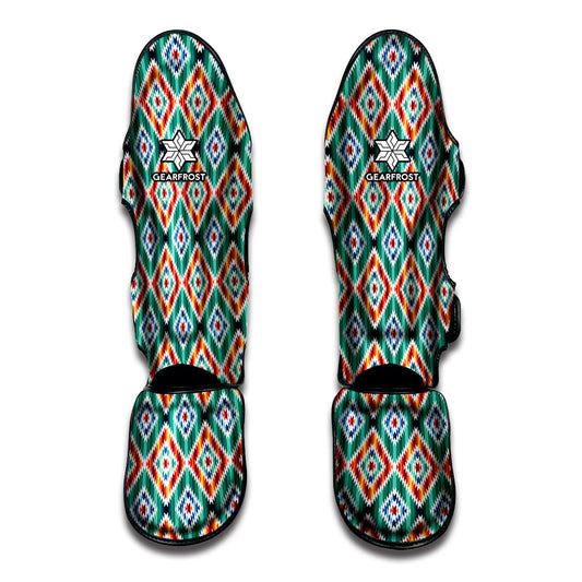 Tribal Pendleton Navajo Pattern Print Muay Thai Shin Guard
