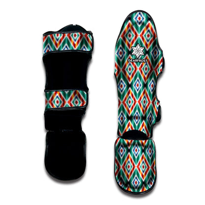 Tribal Pendleton Navajo Pattern Print Muay Thai Shin Guard