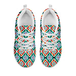Tribal Pendleton Navajo Pattern Print White Sneakers