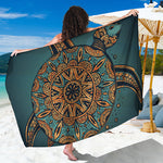 Tribal Sea Turtle Print Beach Sarong Wrap