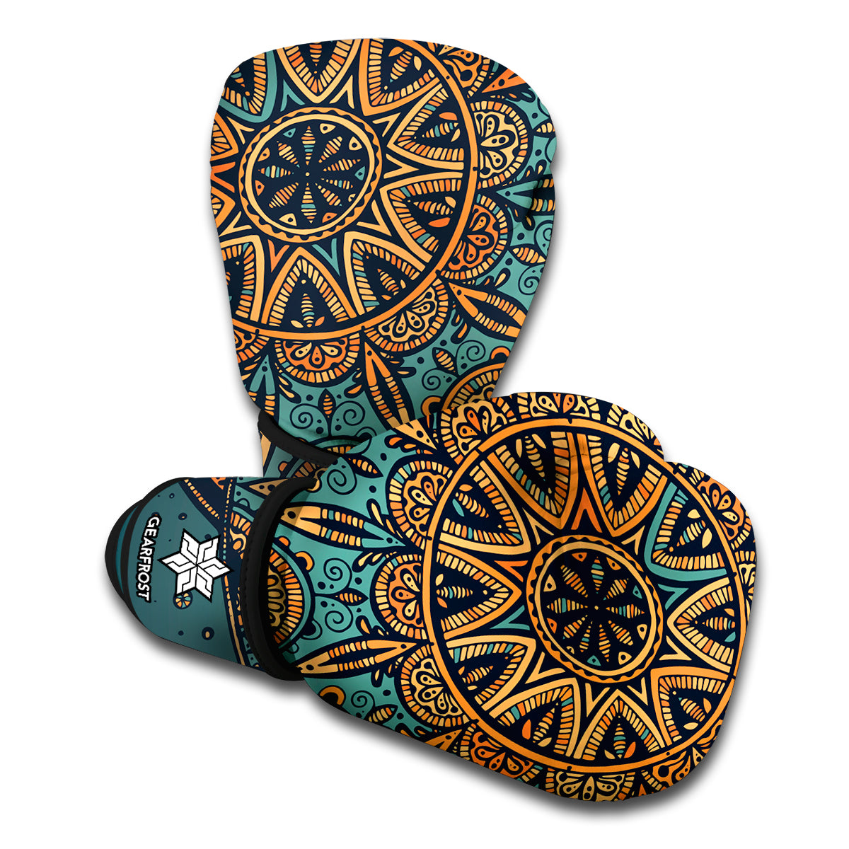 Tribal Sea Turtle Print Boxing Gloves