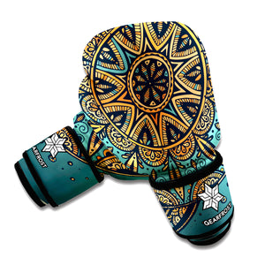 Tribal Sea Turtle Print Boxing Gloves