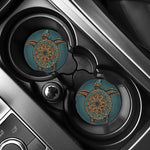 Tribal Sea Turtle Print Car Coasters