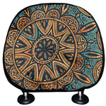 Tribal Sea Turtle Print Car Headrest Covers