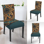 Tribal Sea Turtle Print Dining Chair Slipcover