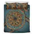 Tribal Sea Turtle Print Duvet Cover Bedding Set
