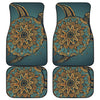 Tribal Sea Turtle Print Front and Back Car Floor Mats