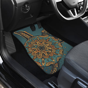 Tribal Sea Turtle Print Front Car Floor Mats