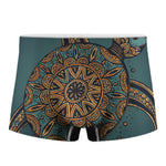 Tribal Sea Turtle Print Men's Boxer Briefs