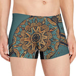 Tribal Sea Turtle Print Men's Boxer Briefs