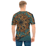 Tribal Sea Turtle Print Men's T-Shirt