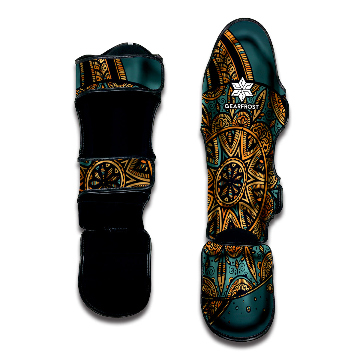 Tribal Sea Turtle Print Muay Thai Shin Guard