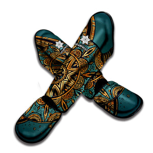 Tribal Sea Turtle Print Muay Thai Shin Guard