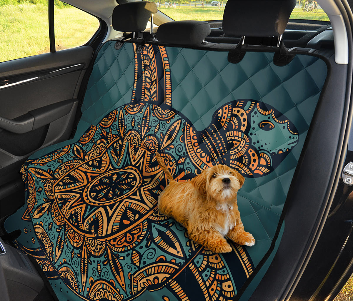 Tribal Sea Turtle Print Pet Car Back Seat Cover