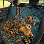 Tribal Sea Turtle Print Pet Car Back Seat Cover