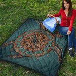 Tribal Sea Turtle Print Quilt