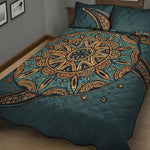 Tribal Sea Turtle Print Quilt Bed Set