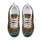 Tribal Sea Turtle Print White Sneakers