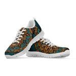 Tribal Sea Turtle Print White Sneakers