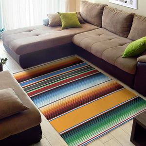 Tribal Serape Blanket Pattern Print Area Rug