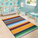 Tribal Serape Blanket Pattern Print Area Rug