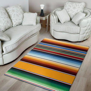 Tribal Serape Blanket Pattern Print Area Rug