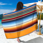 Tribal Serape Blanket Pattern Print Beach Sarong Wrap
