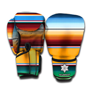 Tribal Serape Blanket Pattern Print Boxing Gloves