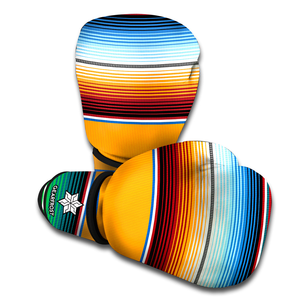 Tribal Serape Blanket Pattern Print Boxing Gloves