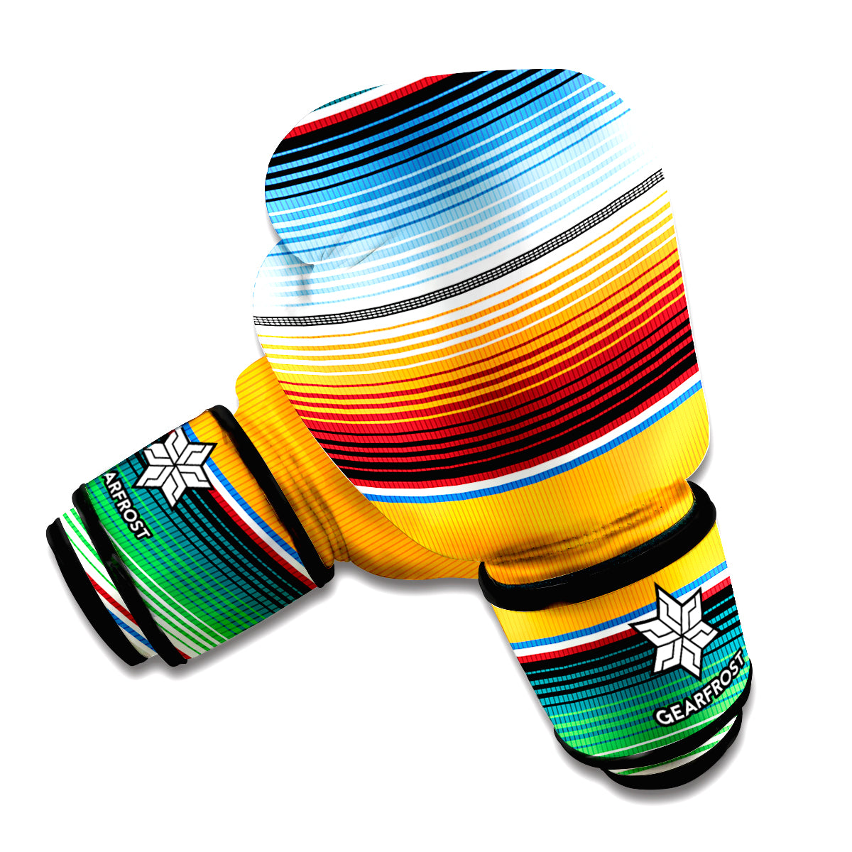 Tribal Serape Blanket Pattern Print Boxing Gloves