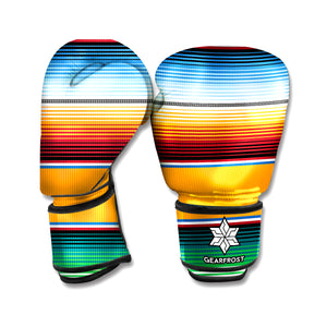 Tribal Serape Blanket Pattern Print Boxing Gloves