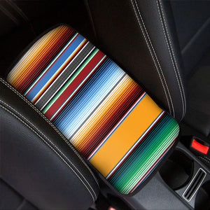 Tribal Serape Blanket Pattern Print Car Center Console Cover