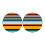 Tribal Serape Blanket Pattern Print Car Coasters